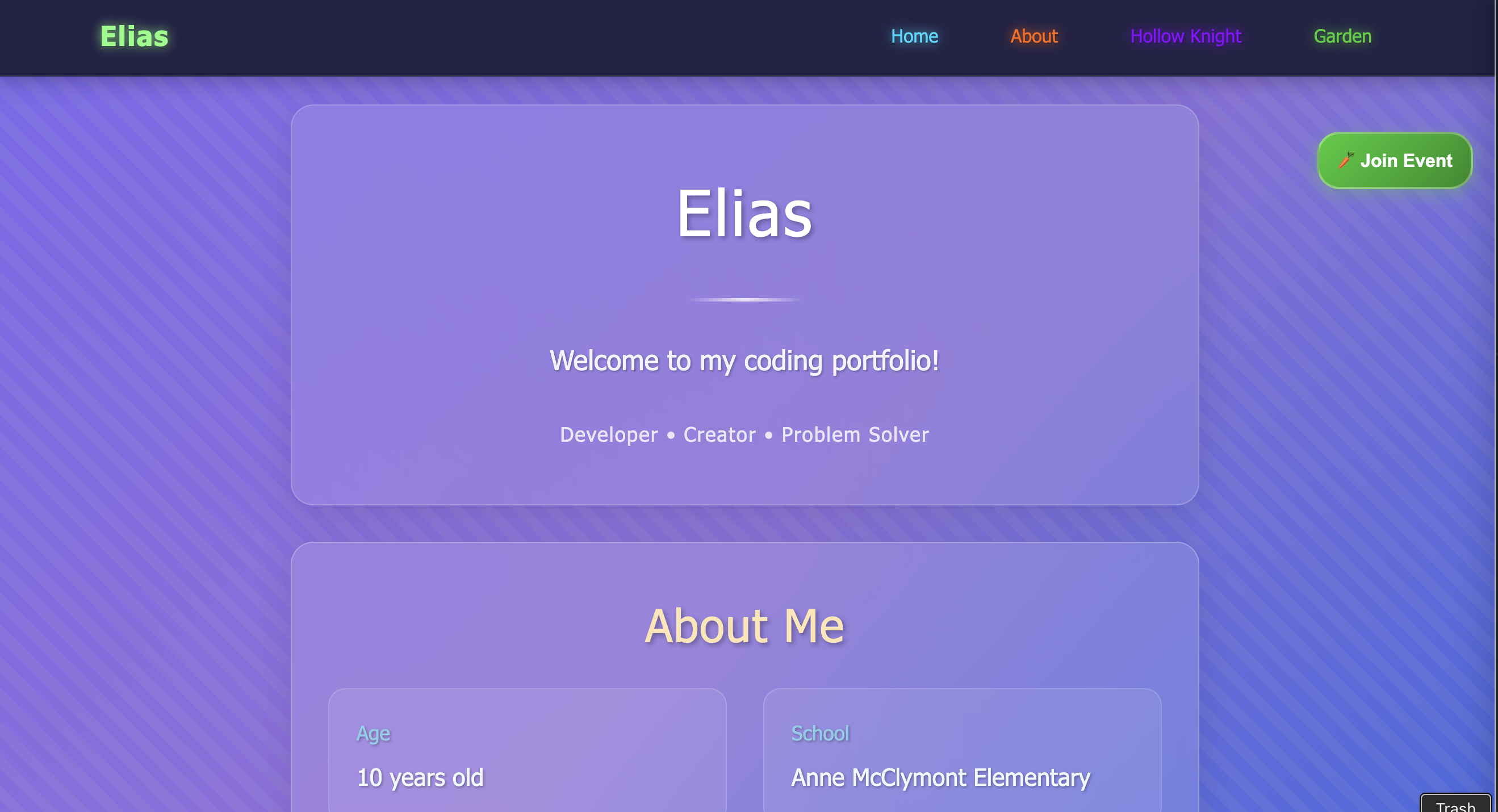 Personal Portfolio Website Screenshot